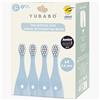 YUBABO - Spazzole di ricambio - Ricarica spazzolino elettrico - Testina spazzolino elettrico per YubaSpazzola - Confezione da 4 testine blu 3-6 anni - Setole Dupont morbide e morbide da 7 mm