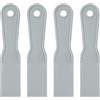 sourcing map 4 raschietti per stucco da 3,8 cm, in plastica flessibile, usa e getta, strumento per la pulizia della vernice, per spackling, rattoppatura e riparazione della pittura, grigio