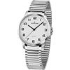 Atrium Orologio da polso da donna, analogico, al quarzo, con cinturino in acciaio inox, colore argento, A37-50