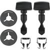 LT Easiyl 2 Set Di Clip Di Fissaggio Per Gancio Di Traino Paraurti Posteriore Kit Di Ricambio 6Q0807643 6N0129355 078103314 Compatibile Con Audi Q5 8R 2008-2016