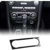 KUNGKIC Per Mercedes-Benz SLK R171 2004-2010 accessori in fibra di carbonio auto AC parte di comando telaio adesivo parti auto regalo (nero)