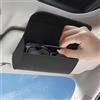 VBGURR Supporto per occhiali da sole per visiera auto, clip per occhiali da sole in pelle PU, clip per visiera auto, clip per occhiali, accessori interni auto universale per tutti i modelli, carte