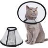 AFCJLTO 1 Pezzi Collare Elisabettiano Gatto Collare Elisabettiano Regolabile,Collare Protettivo Leggero,Adatto a gattini con circonferenza del collo da 15 cm a 18 cm