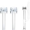 LINLAN 2 Pezzi Schiumatore di Superficie Autorotante Accessorio per Acquario, di Acrilico con Griglia di Sicurezza per Un Miglior Scambio Gassoso, Compatibile con Lily Pipes e Tubi Fai da Te