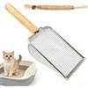 HUANR Metallo Paletta Lettiera Gatto, Acciaio Inossidabile Cat Litter Scoop