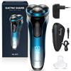 Amurhey Rasoio elettrico da uomo con batteria da 270 min [2026 New] Rasoio Elettrico Wet & Dry per uomini, rasoio elettrico con tagliabarba pieghevole, caricatore e custodia da viaggio