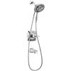 Delta Faucet 144789-I - Kit doccia monocomando serie Vesna 14 con 5 spruzzi H2Okinetic In2ition Dual Hand Held con tubo flessibile cromato (valvola inclusa)