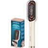 Cecotec Spazzola riparatrice con luce LED HairCare Revitalize Little. Applicatore di siero e massaggio vibratorio, prende cura, ripara e stimola la crescita dei capelli, 4 luci LED