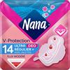 Nana Ultra Regular Plus Deo Asciugamani Igienici Con Alette, Flusso Moderato, 14 Asciugamani In Sacchetto Singolo