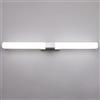 Klighten Lampada da Specchio per Bagno LED 80 cm, 16W 1360 Lumen Luce Specchio Bagno, Impermeabile IP44 Applique da Bagno in Acciaio Inossidabile e Acrilico, 5500K Bianco Freddo