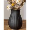 NUPTIO Ceramica Nero Vaso per Fiori: 16cm Moderno Pampas Vasi per Camera Soggiorno Cucina Salotto Tavola - Decorativi Boho Centrotavola per Pasqua Interno Casa