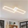 Klighten Plafoniera Led Soffitto 45W 3480LM, Lampada da Soffitto Moderna, Plafoniera Alluminio per Soggiorno Cucina Corridoio Camera da Letto, 96 x 35 x 8 cm, Bianco Caldo 3000K, Bianco