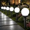 Shengruili 6 lampade solari per esterni, a sfera solare, giardino e impermeabili