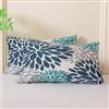 Miuyunya Set di 2 Federe Cuscini Divano in Velluto 50 x 30 cm Gris Copricuscino Rettangolari Colorato Fodera per Cuscino Blu Verde Dalia Fiore Viola Moderno Decorazione per Soggiorno Camera Balcone
