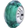 luvhaha Perline in vetro di Murano con nucleo in argento Sterling per braccialetti Pandora Charm per donne, Argento sterling
