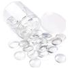 Craftdady - Set di 50 cabochon in vetro trasparente da 34,5 a 35 mm, con retro piatto, per foto e ciondoli