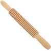 Amosfun Mattarello Tagliapasta in Legno Per Tagliatelle E Spaghetti Alla Chitarra Rullo Rigato Per Pasta Manico Ergonomico Utensile Da Cucina Per Casa Pasticceria E Impasti