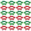 BOUBONI 24 Pezzi Braccialetti Regolabili da Polso con Campanelle Jingle Strumenti Musicali a Percussione per Bambini Natale Generatori di Rumore Gadget per Feste (Rosso Verde)