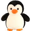 Aurasky Peluche Pinguino Bambola, 23cm Pinguino Peluche Giocattolo, Nero Pinguino Pupazzo Decorazioni Regalo per Bambini Adulti e Fans
