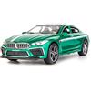 TGRCM-CZ 1:32 compatibile con BMW M8 modellino auto giocattolo, in lega di zinco, con suono e luce, per bambini, ragazzo e ragazza, regalo (verde)