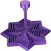 Fukaisu 3D Stampato Espanso Sensoriale Fidget Stella, Viola Ottagono Stella Frattale Giocattolo con Manico Nido d'Ape Rotazione Spirale Design Espandibile Fidget Giocattolo per Adulti Concentrazione