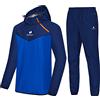 HOTSUIT Tute Dimagranti Sauna Suit Uomo Allenamento Ginnastica Perdita di Peso Fitness Sportiva Palestra Tubo per Camicia, Blu, L