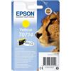 Epson C13T07144010 T071 Serie Ghepardo, Cartuccia originale getto d'inchiostro DURABrite Ultra, Formato Standard, Giallo