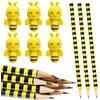 Tenare 12 Set Regali di Fine Anno Scolastico per Bambini di Cui 12 Matite Ape e 12 Gomme a Forma di Ape Articoli di Cancelleria Matite e Gomme da Cancellare per Bomboniere Calza di Natale Classe