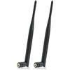 Pennle Antenna WiFi 6DBi SMA Maschio Dual Band Omnidirezionale 2.4GHz 5GHz 5.8GHz Antenna MIMO per Router Wireless, PC Desktop Adattatore USB, Telecamera IP Sicurezza, Extender, 2 Pezzi