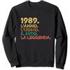 Compleanno 1989 Gadget E Idea Regalo Uom Divertenti Compleanno Uomo Anno Vintage 1989 Felpa