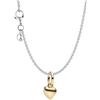 PANDORA Set di gioielli da donna, collana con ciondolo a forma di mini cuore, color oro, idea regalo romantica 28190
