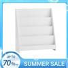 SoBuy KMB32-W Libreria per Bambini Scaffale per Bambini Porta Giornali con 4 Ripiani Scaffale Portaoggetti per Bambini Bianco