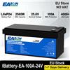 EASUN POWER Easun LifePO4 24V 25.6V 100Ah 2560W Batteria Grado A BMS Parallelo e personalizzabile + 4000 Ciclo di durata Polonia Stock per la casa