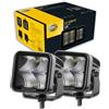 HELLA 1FA 358 176-811 LED-Faro di profondità, Black Magic Cube Kit 3.2, 12/24V, Montaggio, esterno, Illuminazione campo vicino, Cavo 500mm, Spina Spina DEUTSCH, Kit, Quantità 2