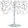 Relaxdays Cannone Sparacoriandoli XXL, 80 cm, Gittata 6-8 m, Idea Regalo, Decorazione per Matrimoni e Laurea, Argento