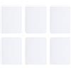 QUARKZMAN 6Pcs Toppe in Ferro per Riparazione 5x4 Pollici Bianco | per Riparazione Tessuti in Cotone per Vestiti Pantaloni Borse, Abbigliamento