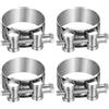 bayidun 4 PzFascette Stringitubo in Acciaio Inox, Fascette Metalliche a Vite, 40-43 mm Fascette Metalliche Regolabili in Acciaio Inossidabile con Bullone a T, Fascetta Metallica per Fissaggio Tubi Acqua Auto
