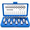DAKCOS Set di 19 pezzi con chiavi a bussola Torx e chiavi a bussola esterne femmina, 1/2, E10-E24 e T20-T70 con custodia, CR-V