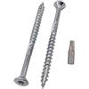 SKIR'CO (40 pezzi) Viti per legno in acciaio zincato 6,0 x 80 mm, testa svasata Torx, tipo 17, viti per truciolato, filettatura parziale