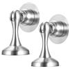 bayidun 2 Pezzi Fermaporta Magneticos, Fermaporta da Pavimento Magnetico, Fermaporte Magnetico Adesivo con Fermo, Fermaporte Magnetici per battiscopa, casa, ufficio, esterno, interno, pavimento, patio