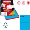 MARKIN Etichetta adesiva C/509 blu 100fg A4 210x148,5 mm (2et/fg) Markin X210C509BL