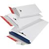 COLOMPAC Busta a sacco in cartone bianco 245x345x30mm con chiusura autoadesiva CP012.04
