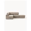Westwing Collection Divano letto angolare in bouclé con contenitore Ladina