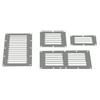 Presa d'aria quadrata inox mm 127 x 127