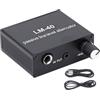 Ausla Box Audio a Iniezione Diretta, Attenuatore Passivo LM-40 con Porte 6,5 Mm e 3,5 Mm per Sala Conferenze, Studio, Studio di Registrazione, Stazione TV
