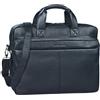 STILORD Verus Borsa lavoro uomo in pelle Portadocumenti in cuoio Borsa porta computer 14 Borsa ventiquattrore per ufficio grande vintage Colore:nero
