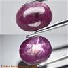 Thaigesstore Cabina ovale 4,43 ct 10,2 x 8,5 mm rosso viola 6 raggi stella rubino (riempim...