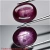 Thaigesstore Cabochon ovale 5,78 ct 11 x 9 mm rosso viola 6 raggi stella rubino (riempimen...