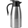 RIZGHWOY Bollitore Termico per caffè Caraffa per caffè Sottovuoto Isolata in Acciaio Inossidabile da 2 Litri Dispenser per Bevande Calde e Fredde con Design della Maniglia Umanizzata