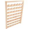 Fockety Rastrelliera per Filo in Legno da 48 Bobine, Organizer Portafilo a Parete con Ganci per Appendere, Portafilo Stabile per Cucire e Ricamo per Ricamo Quilting e Fili per Cucire